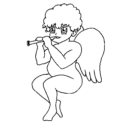 angel coloring page