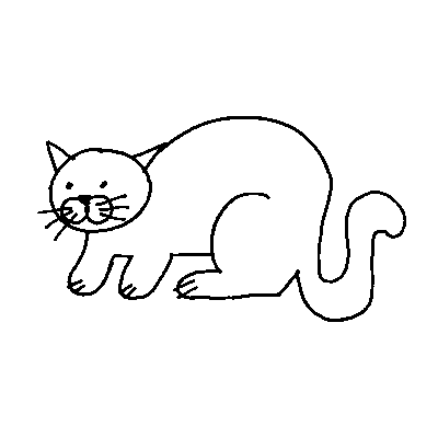 cat coloring page