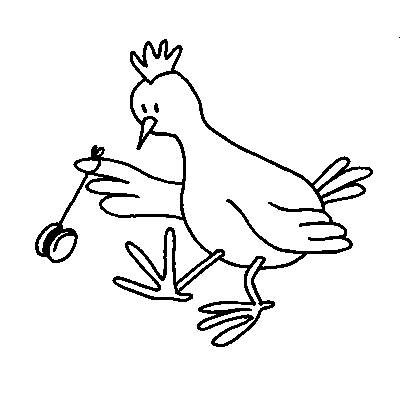 coloring chicken page