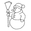 Snowman Coloring Page